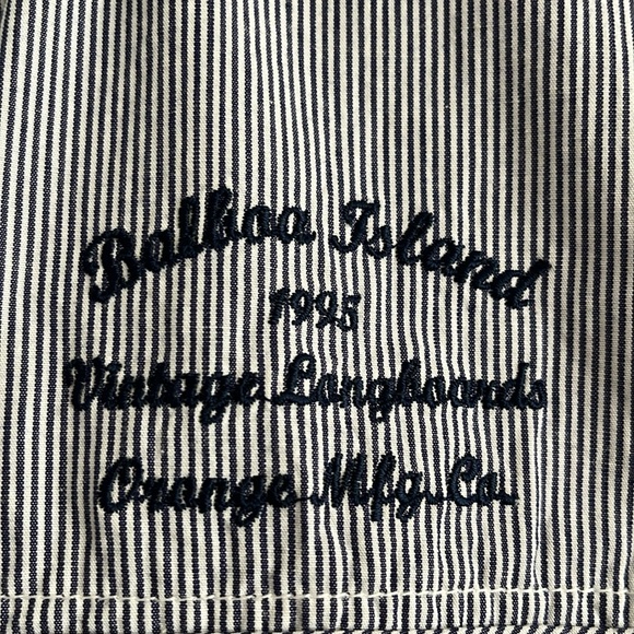 Vintage style button-up work shirt with sewn-in undershirt, XL - Picture 2 of 9